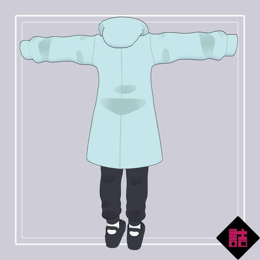 【version1.3】ゆる着ウェア 🥫CUUNE素体対応衣装【オリジナル3Dモデル】