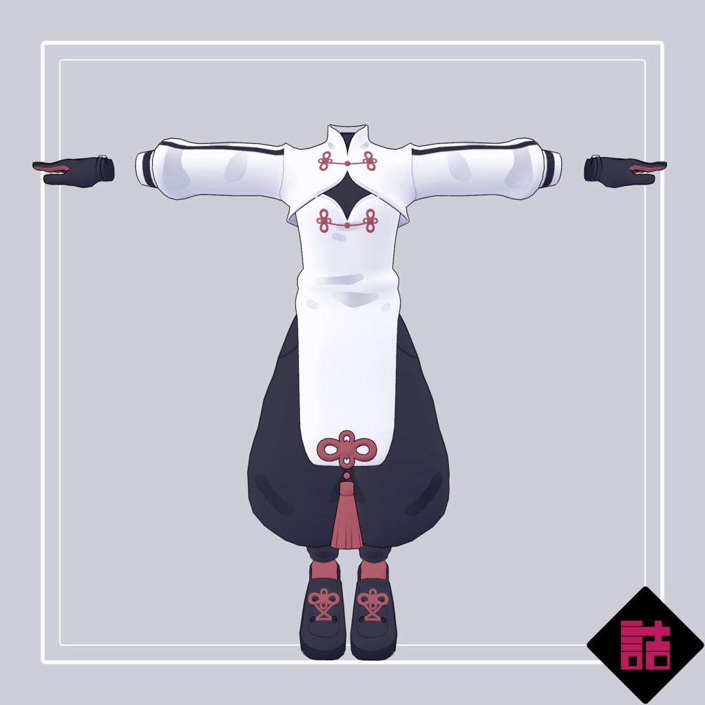 【version1.2】プロキシーオリエント 🥫CUUNE素体対応衣装【オリジナル3Dモデル】