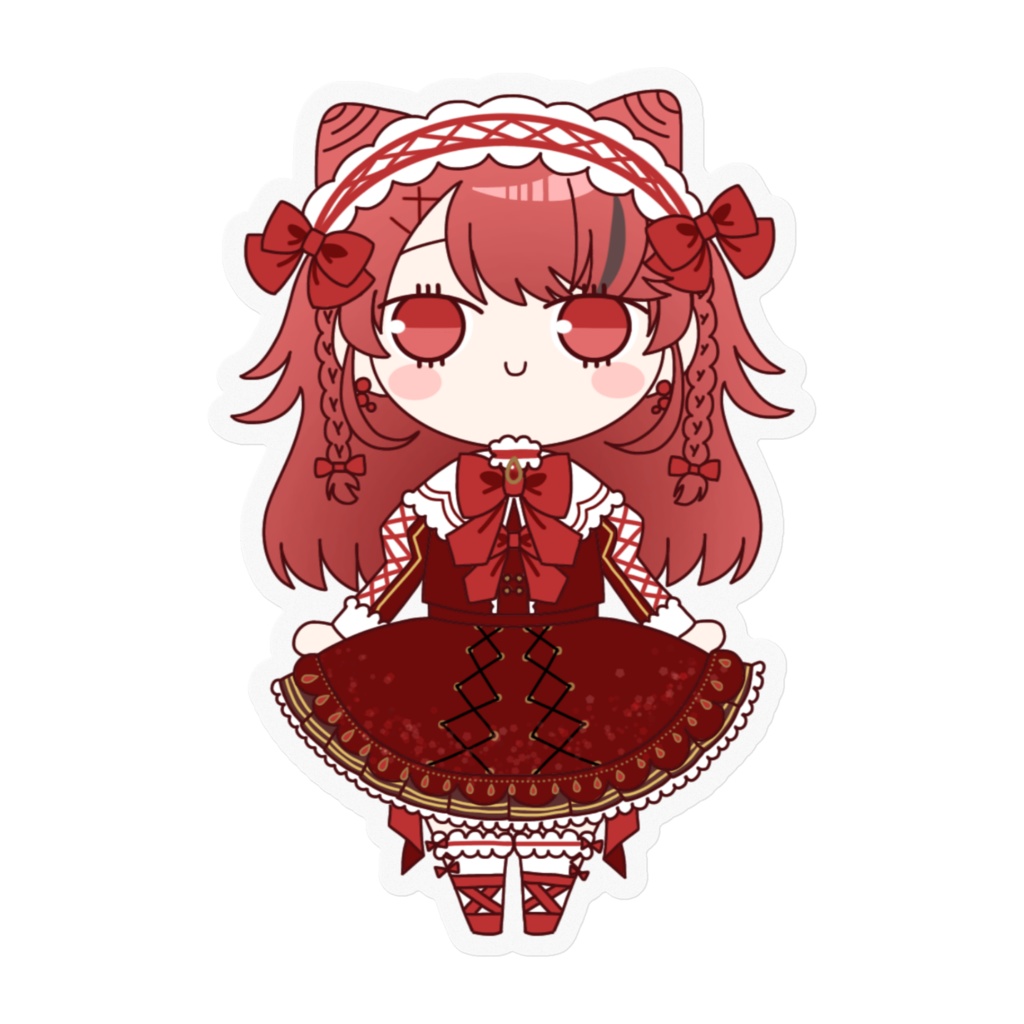 【紅榴ざくろ】ゆるゆるステッカー【オリジナルグッズ】