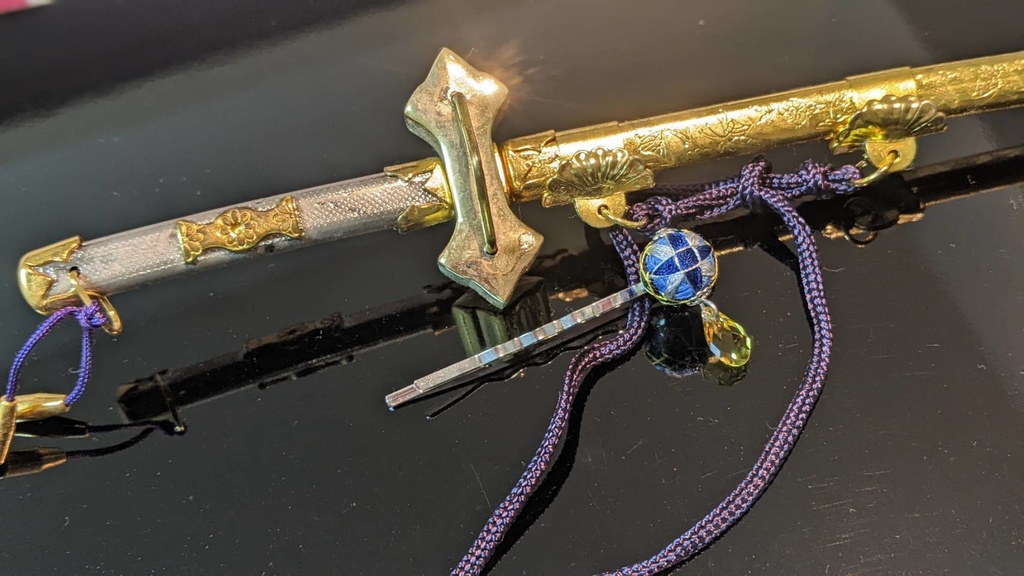 手毬ヘアピン(石付き) /半田桃イメージ「吸血鬼すぐ死ぬ」より