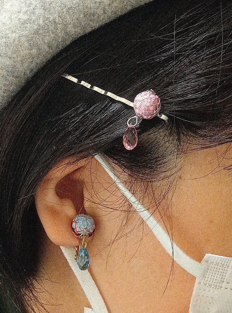 ヘアピン(桜柄/右側用)