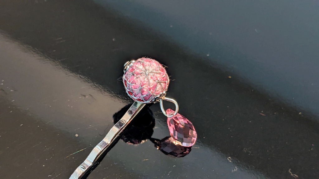 ヘアピン(桜柄/右側用)