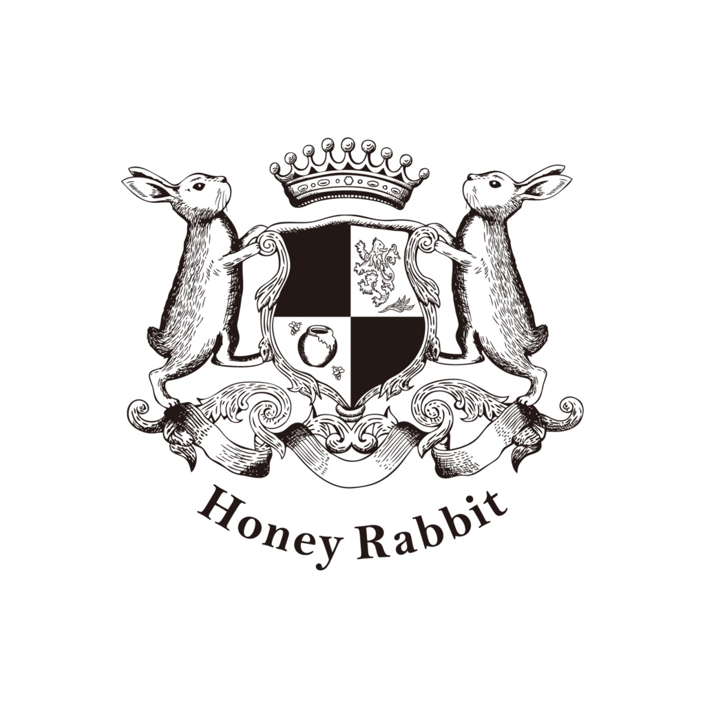 Rabbit紋章ポーチ