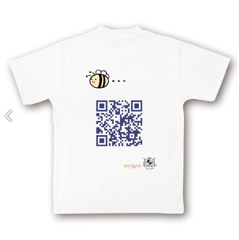 【白】QRで応援バージョン!BUKURAシャツ