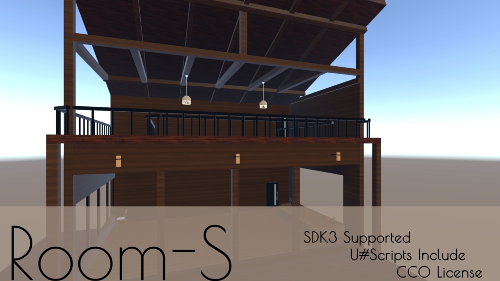 【無料】3D建物モデル「Room-S」