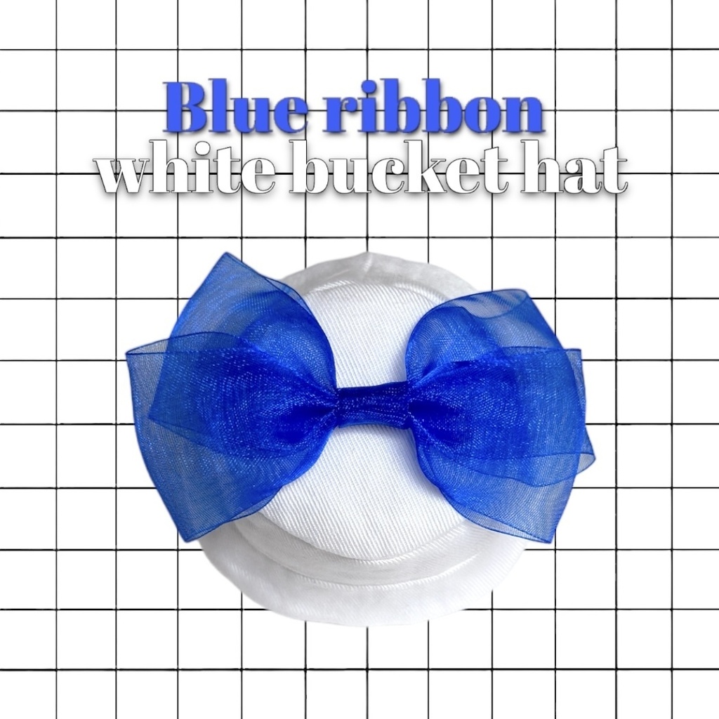 𝘽𝙡𝙪𝙚 𝙍𝙞𝙗𝙗𝙤𝙣 × 𝙒𝙝𝙞𝙩𝙚 𝘽𝙪𝙘𝙠𝙚𝙩 𝙃𝙖𝙩