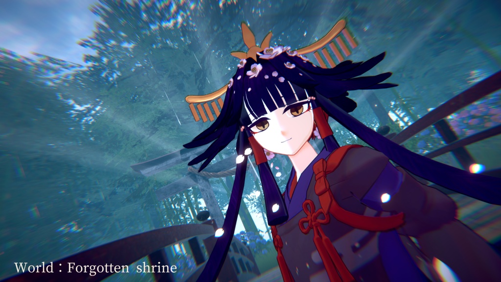 【オリジナル3Dモデル】 芽吹鴉-Mebukigarasu-