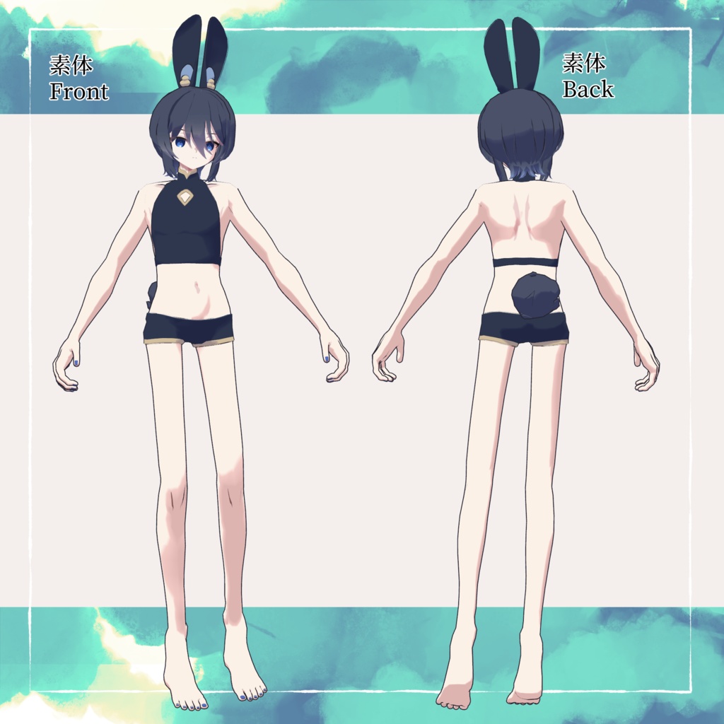 【オリジナル3Dモデル】雪輝兎 -Yukito-