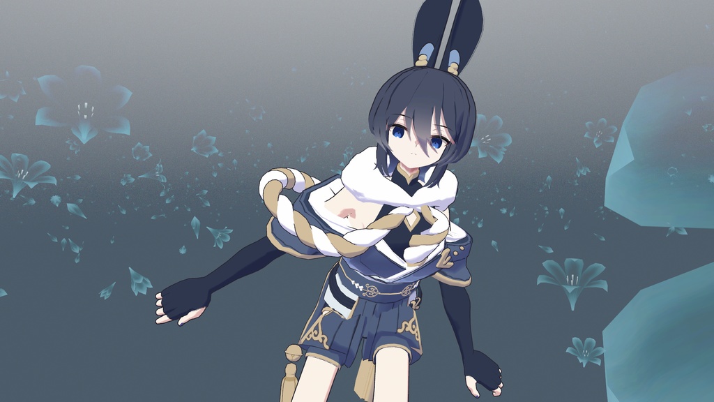 【オリジナル3Dモデル】雪輝兎 -Yukito-