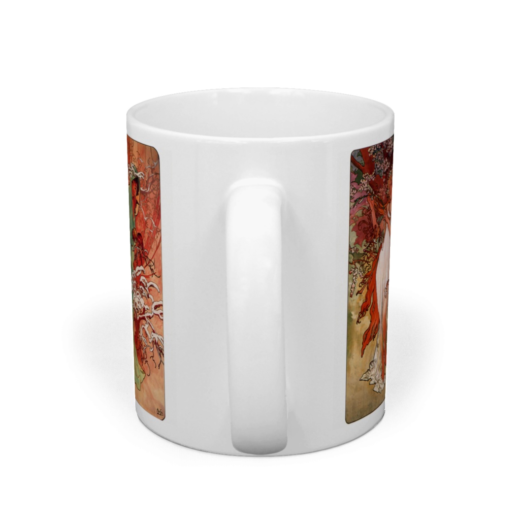 アルフォンス・ミュシャ『 四季 』(1896) マグカップ