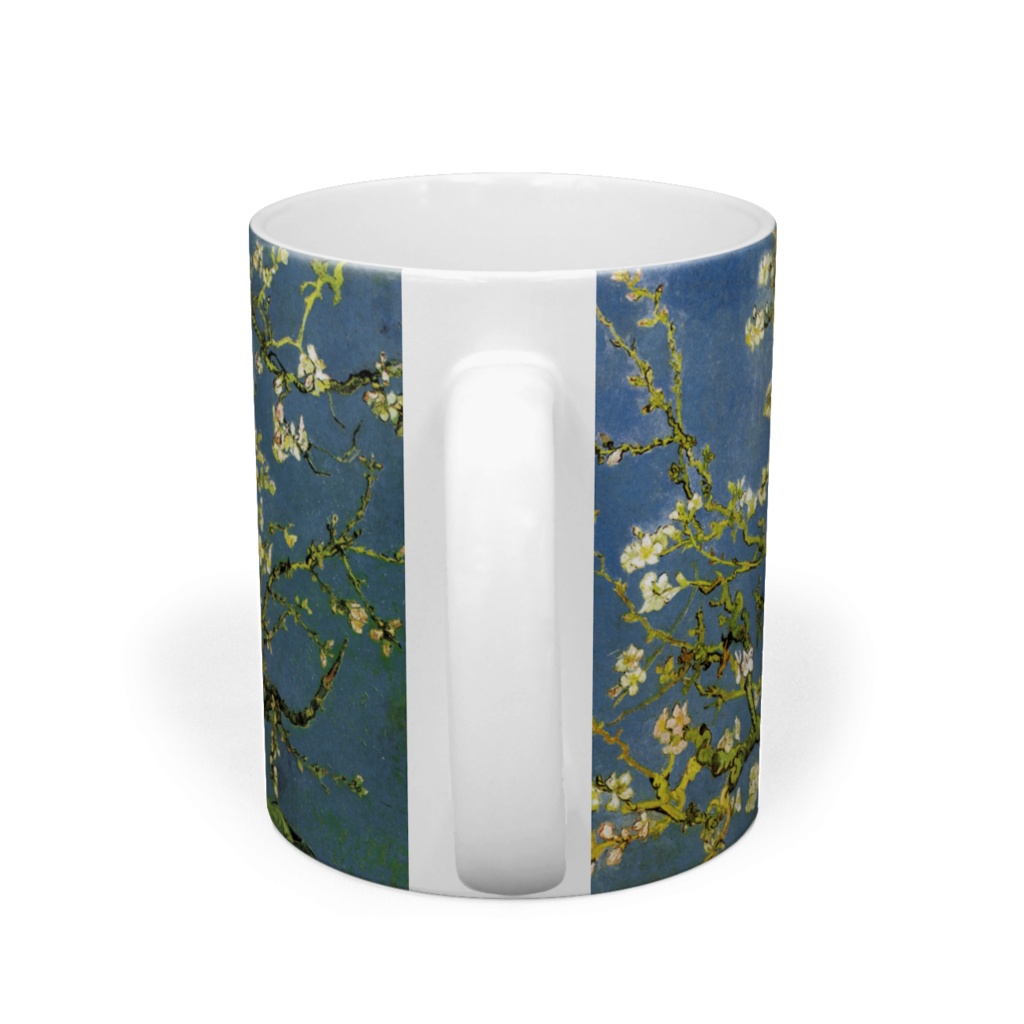 花咲くアーモンドの木の枝 マグカップ