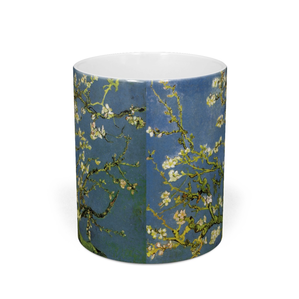 花咲くアーモンドの木の枝 マグカップ