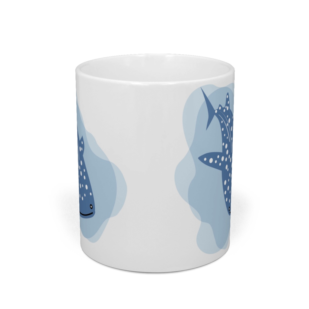 泳ぐジンベイザメ マグカップ
