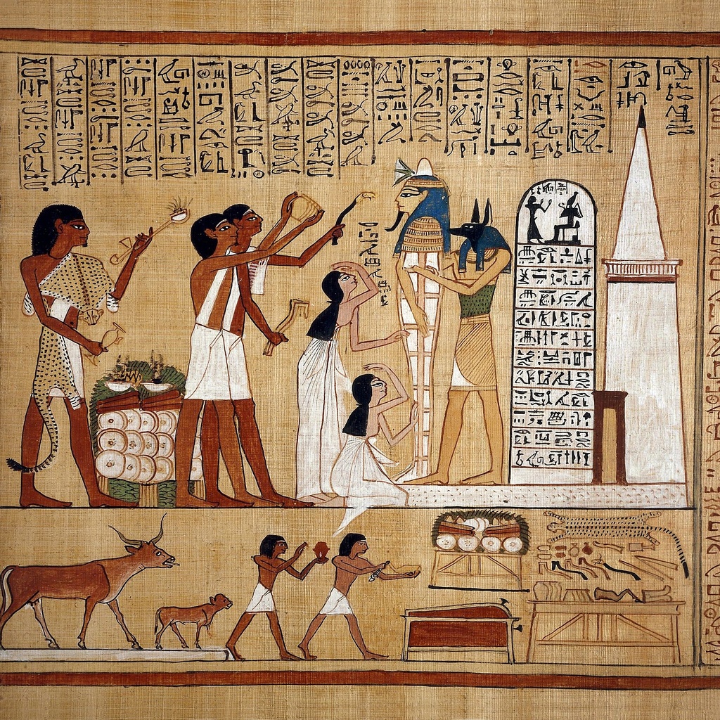 アヌビスが描かれている『 死者の書 』