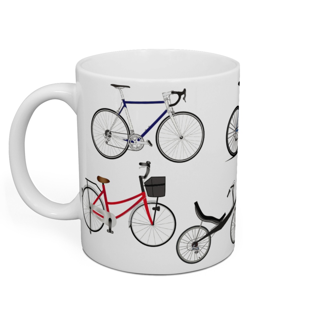 各種の自転車 マグカップ
