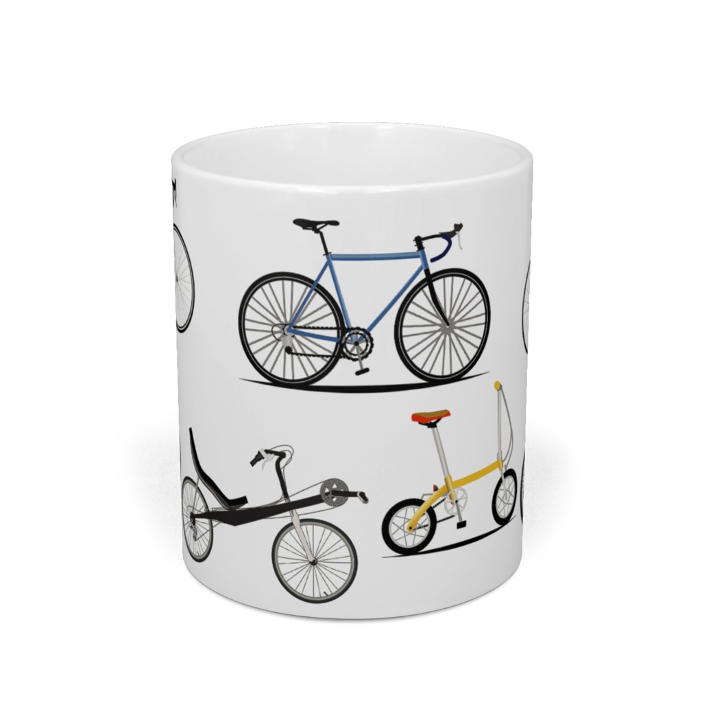 各種の自転車 マグカップ
