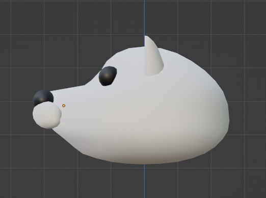 犬の着ぐるみの頭部