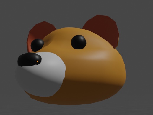 クマちゃんの頭