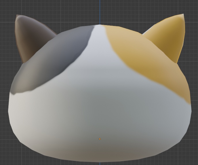 三毛猫のネコちゃんの頭