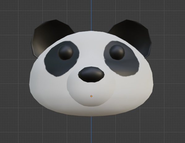 パンダの着ぐるみの頭