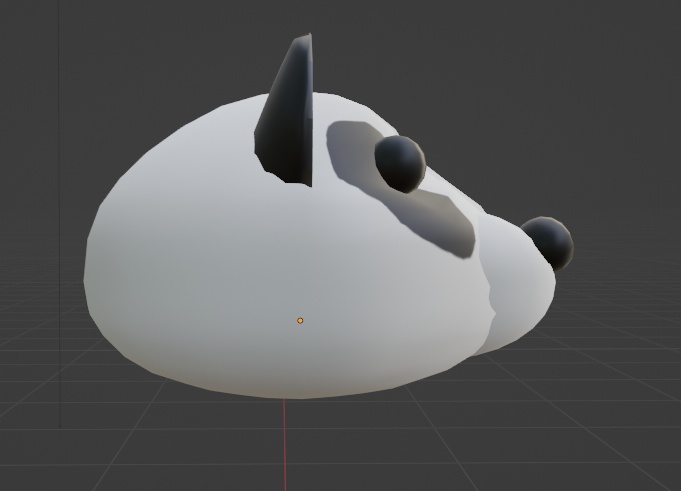 パンダの着ぐるみの頭