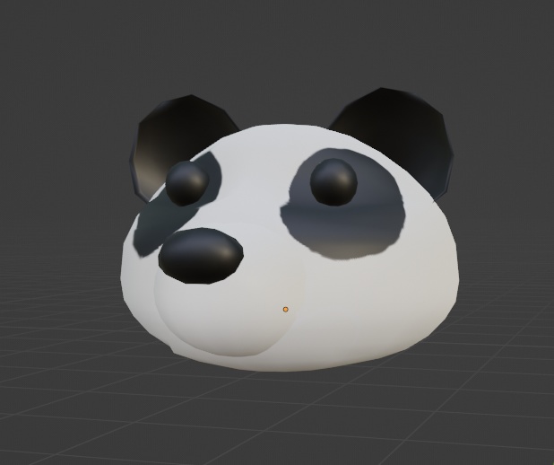 パンダの着ぐるみの頭