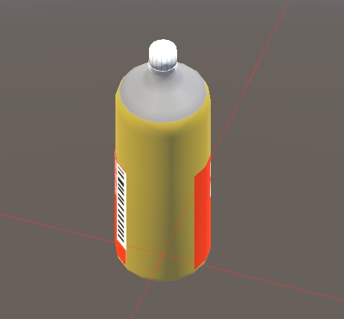 黄色いビタミンジュース3Dモデル