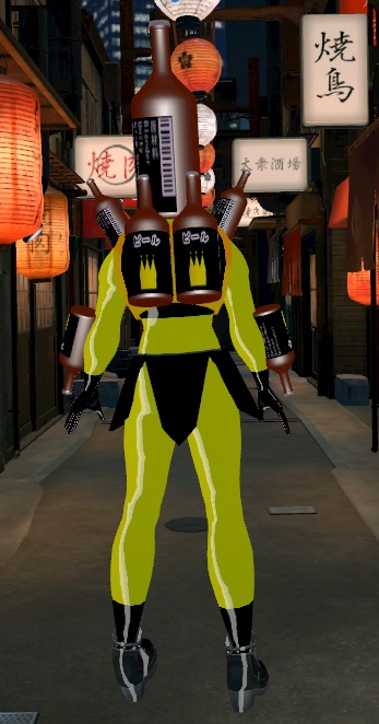 【オリジナル3Dモデル】ビール怪人V2