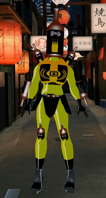 【オリジナル3Dモデル】ビール怪人V2