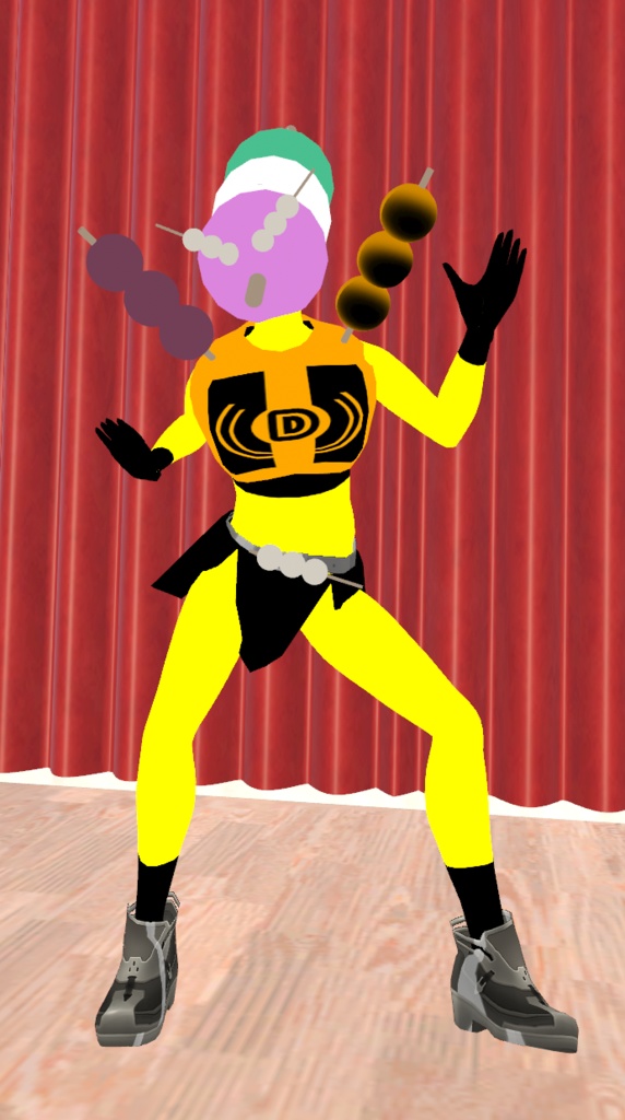 【オリジナル3Dモデル】団子怪人