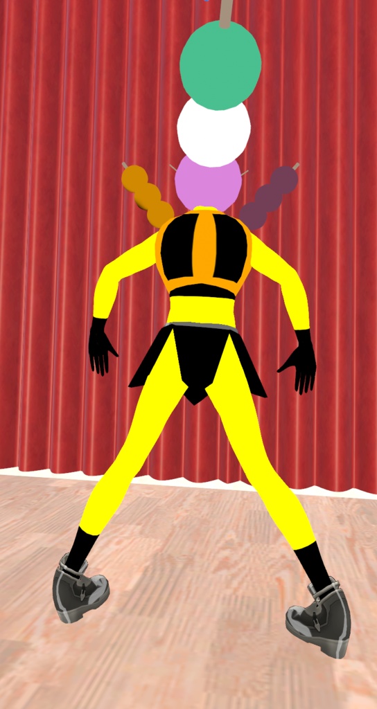 【オリジナル3Dモデル】団子怪人