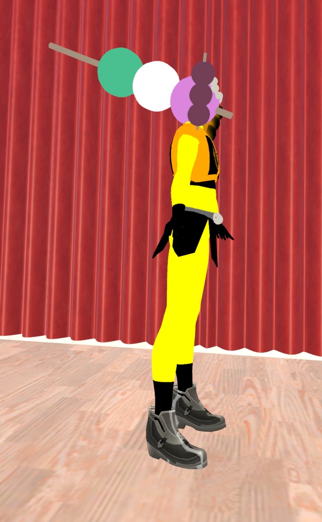 【オリジナル3Dモデル】団子怪人