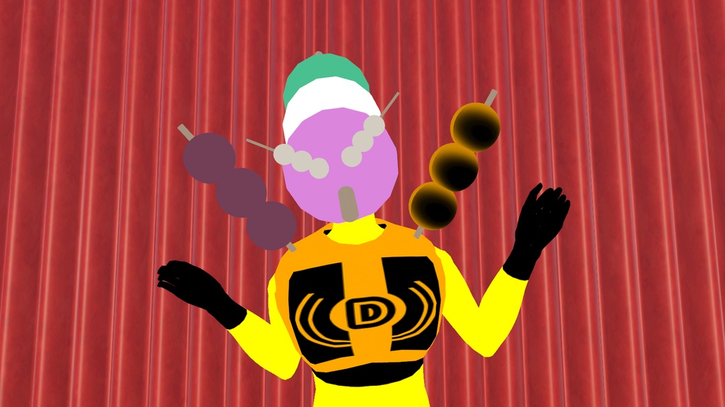 【オリジナル3Dモデル】団子怪人