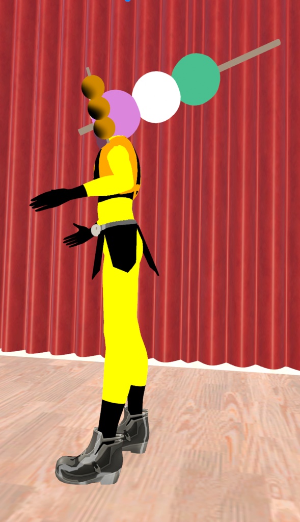 【オリジナル3Dモデル】団子怪人