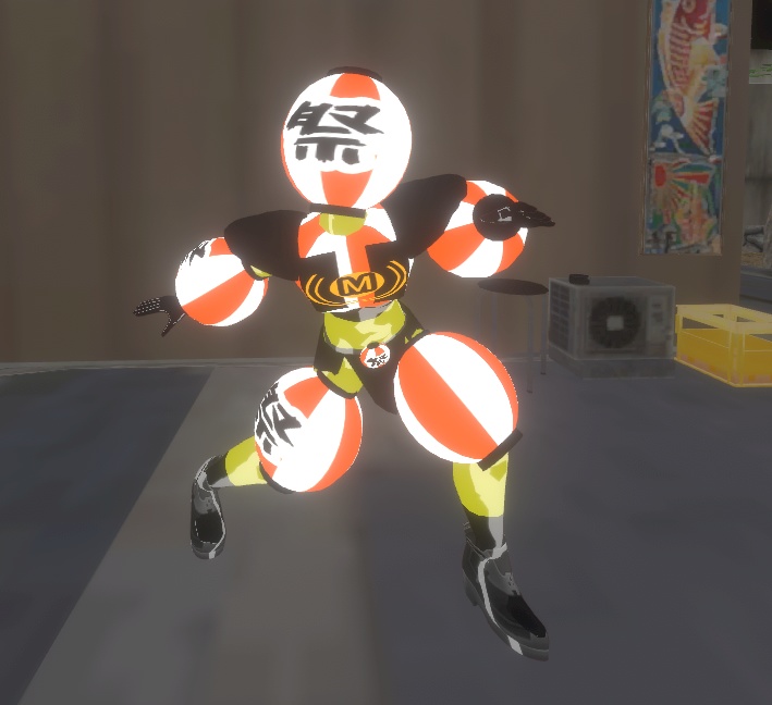 【オリジナル3Dモデル】お祭り怪人