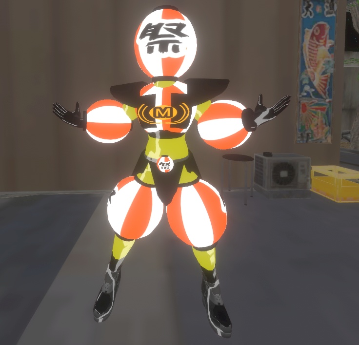 【オリジナル3Dモデル】お祭り怪人