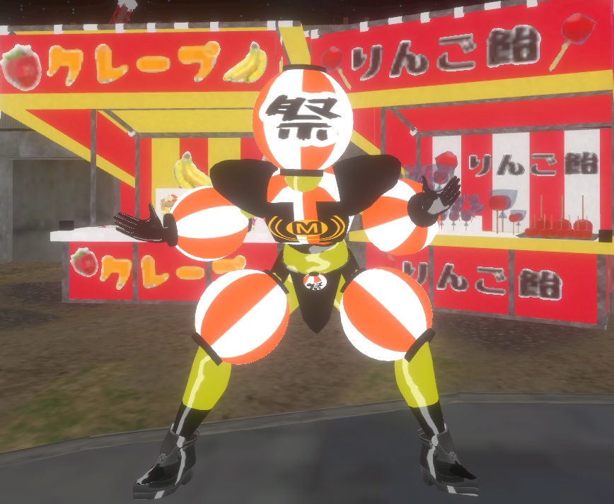 【オリジナル3Dモデル】お祭り怪人