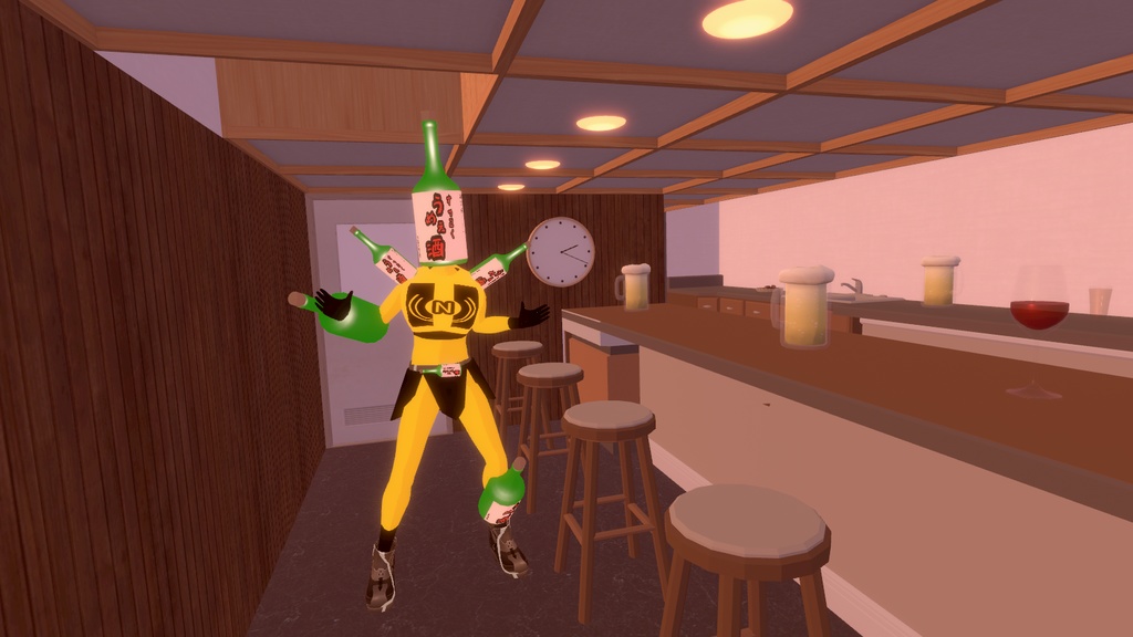 【オリジナル3Dモデル】日本酒怪人