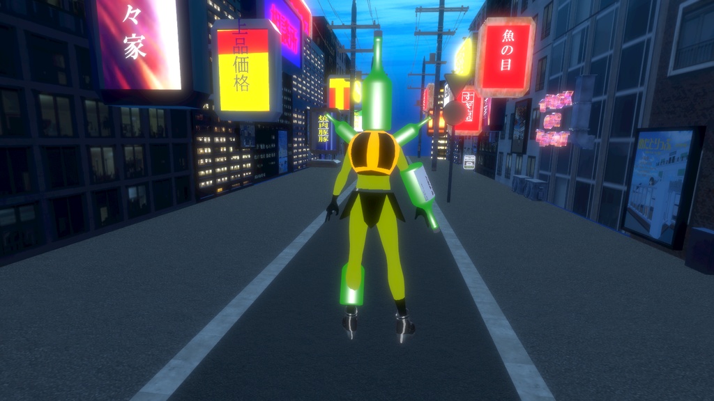 【オリジナル3Dモデル】日本酒怪人