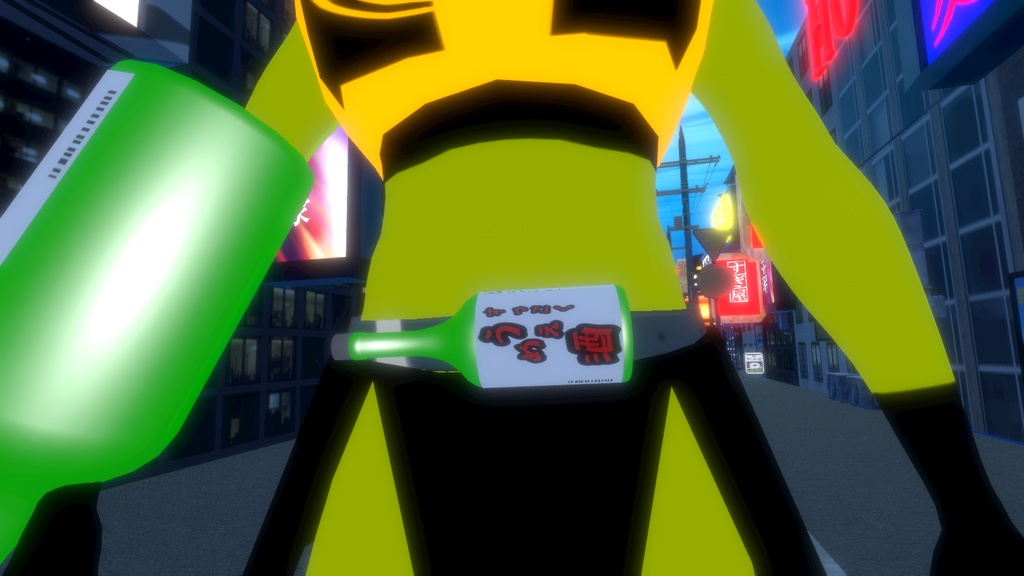 【オリジナル3Dモデル】日本酒怪人