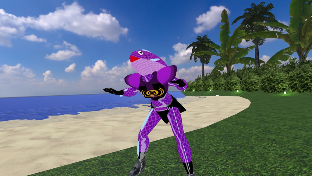 【オリジナル3Dモデル】おさかな怪人