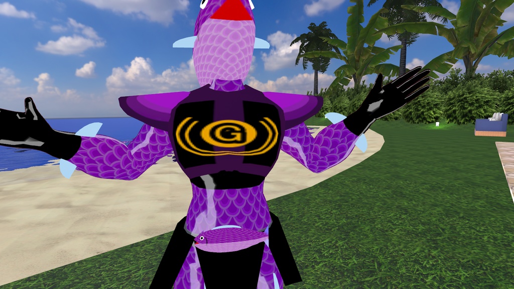 【オリジナル3Dモデル】おさかな怪人