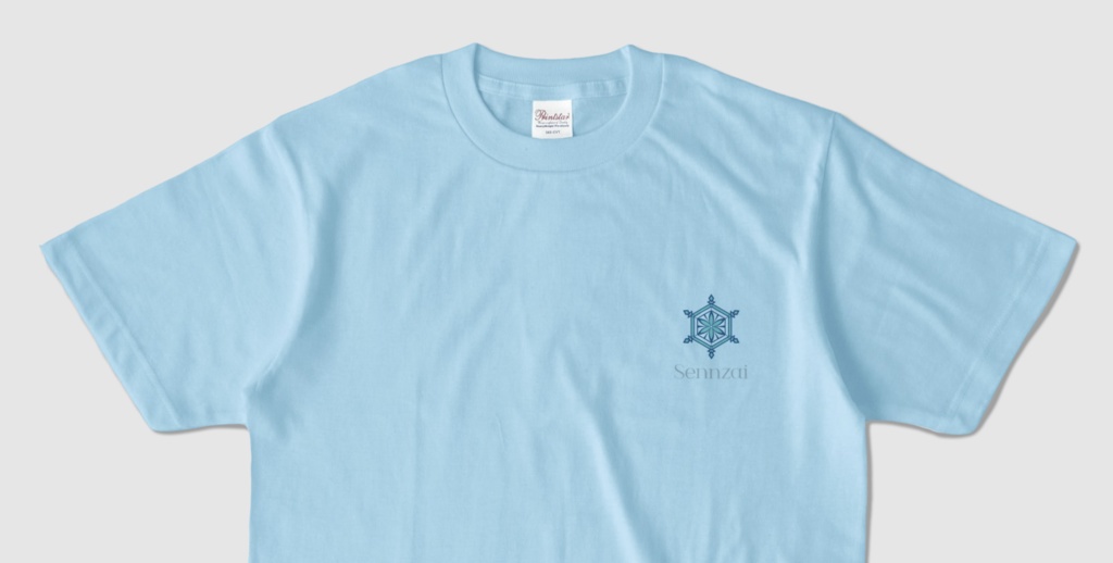 【NEW】Sennzai / シンプルロゴTシャツ(ライトブルー)