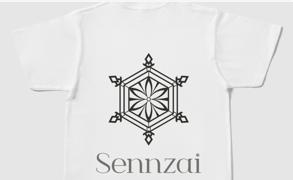 【NEW】Sennzai / 両面ロゴTシャツ(白)