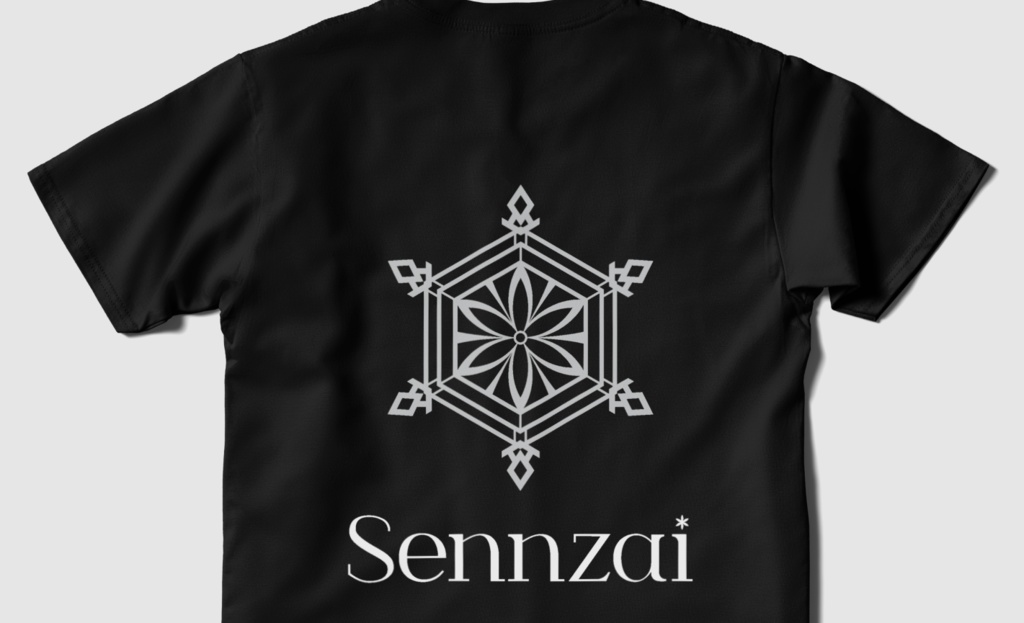 【NEW】Sennzai / 両面ロゴTシャツ(黒)