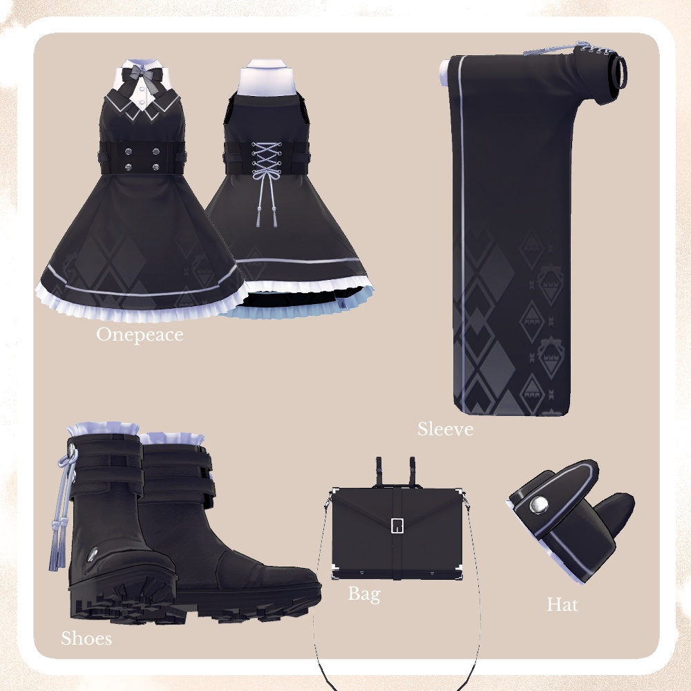 【VRC想定衣装】アマガラス