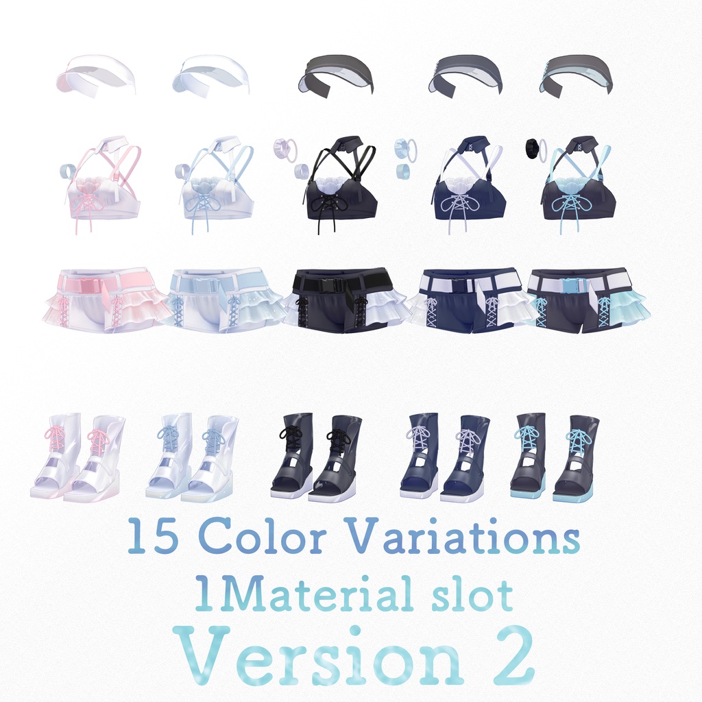 【VRC想定衣装】SeaPopping