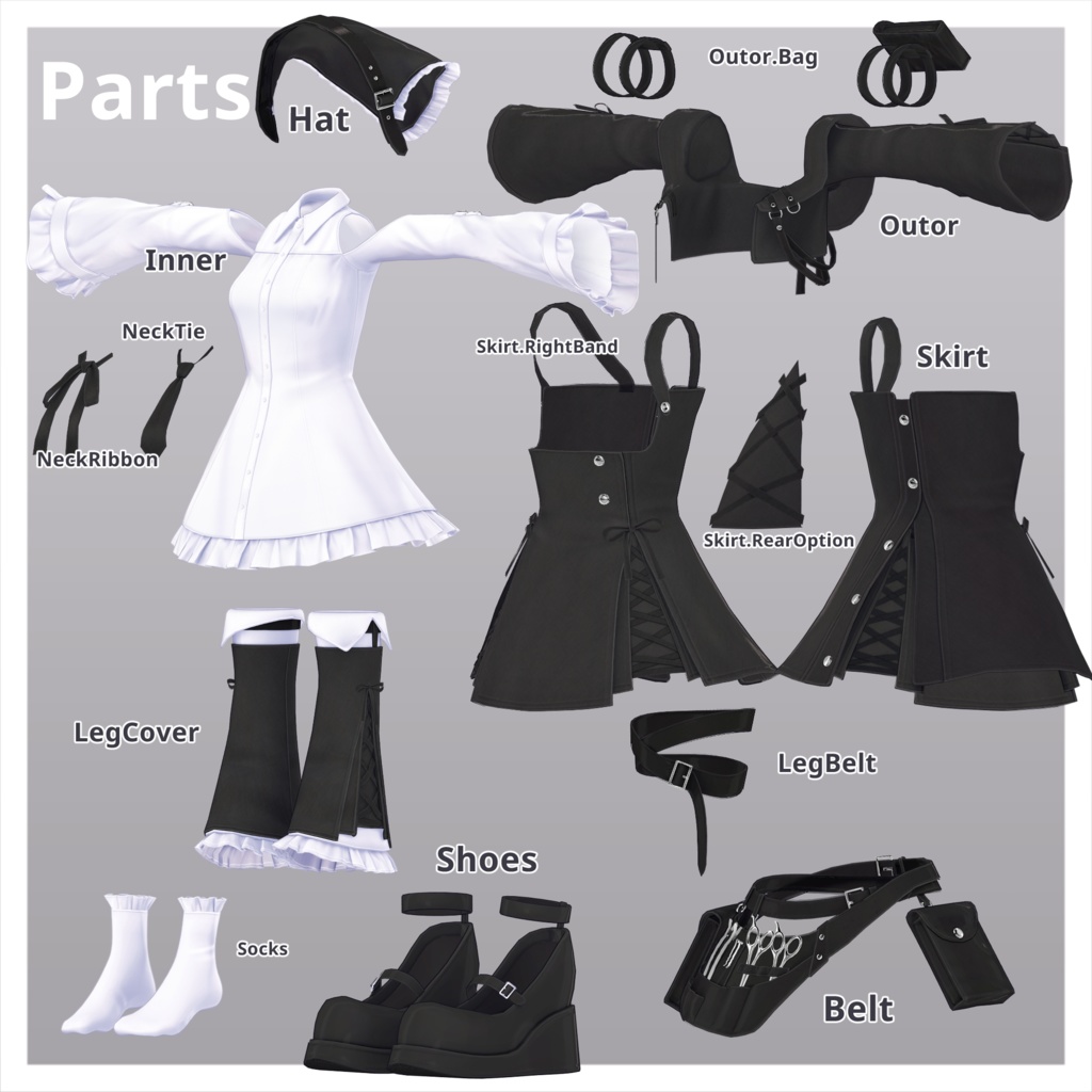 【VRC想定衣装】アルペティ・シェパード