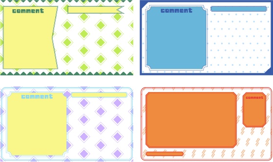 パターンを変えられる配信画面/シンプル