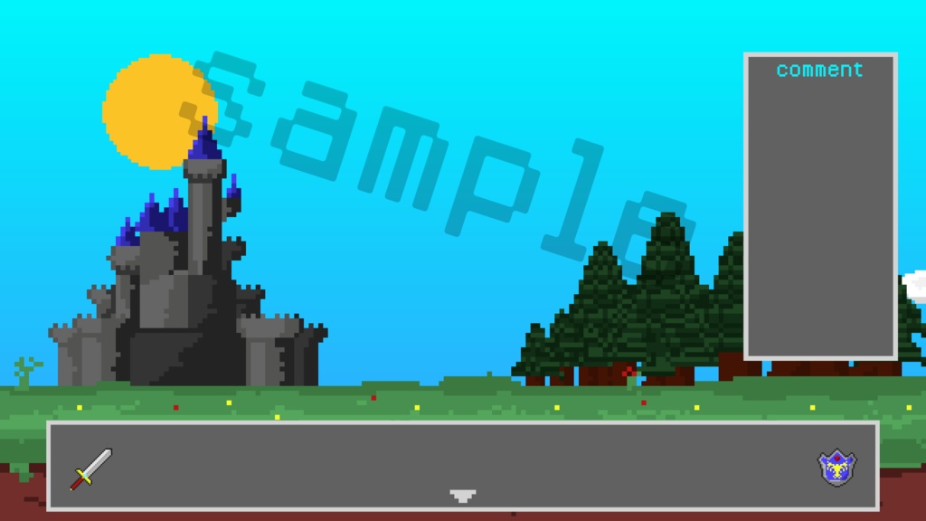 動く配信画面/RPGドット【ループ可能】